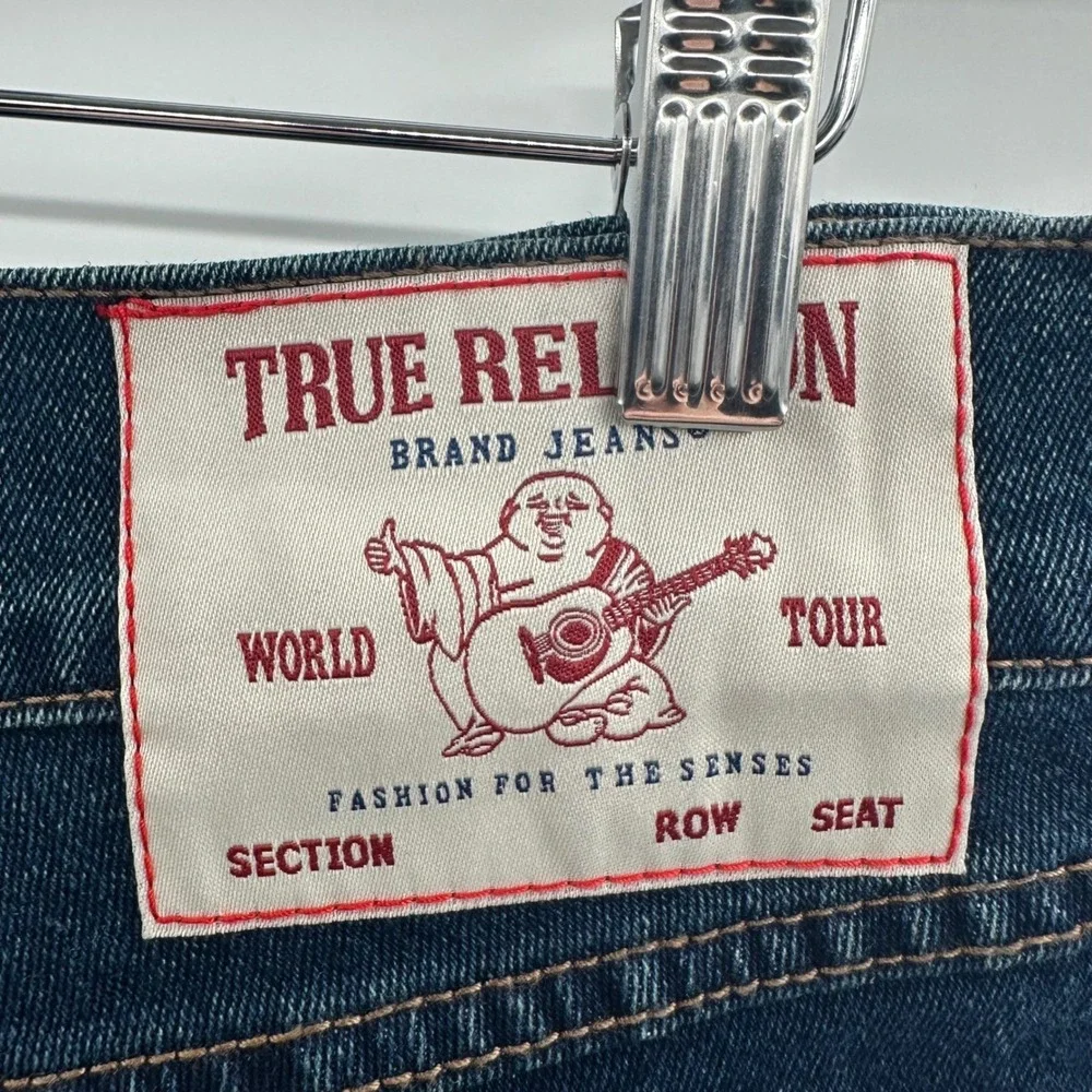 True Religion Rocco Relaxed Skinny Jeans Dark Woodland Wash Men 31x32 700878 NWT